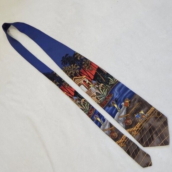 Tropical Paradise Silk Tie by Van Heusen - Picture 5 of 8